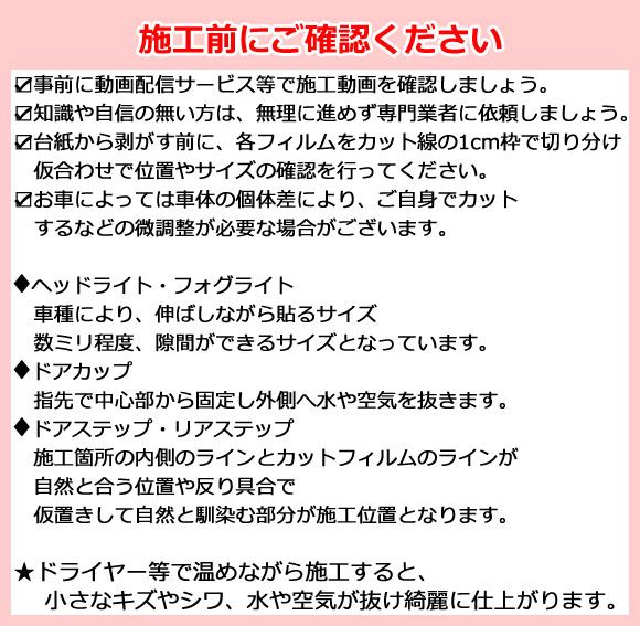 プロテクションフィルム サイドドアトリム＆スイッチ用 レクサス NX