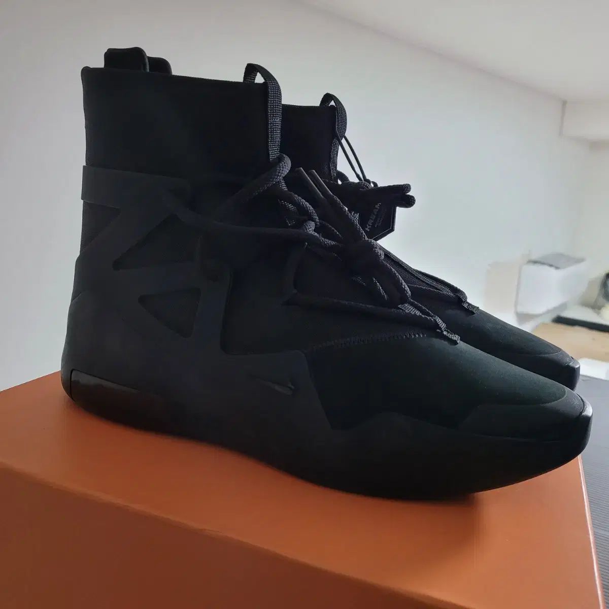 ナイキ エアフィアオブゴッド トリプルブラック 290 フットワーク練習用品 子供用バスケットボール