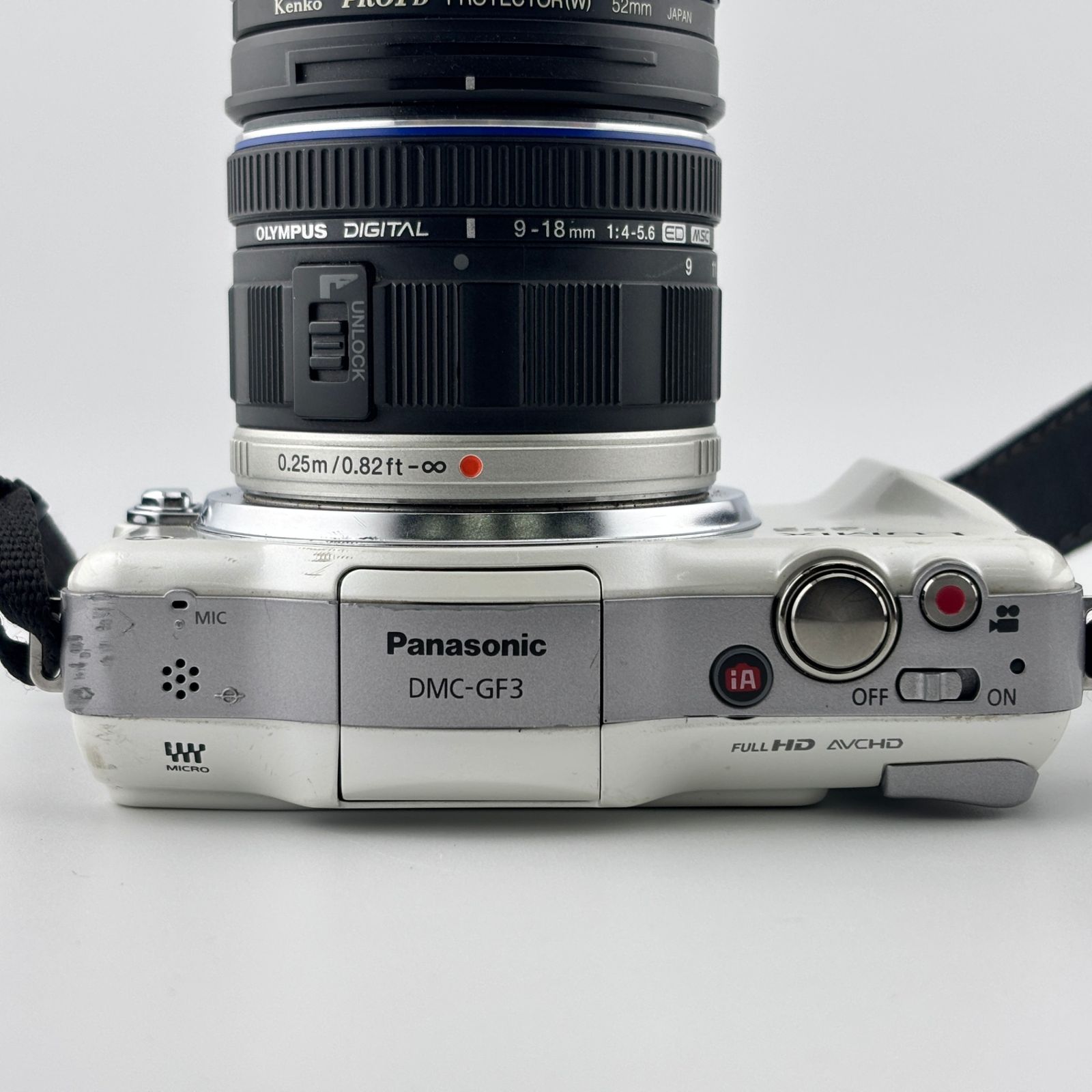 Panasonic パナソニック LUMIX GF 3 デジタル一眼カメラ ボディ レンズ オリンパス M ZUIKO DIGITAL ED 9 18 mm F 4 0 5 6 DMC