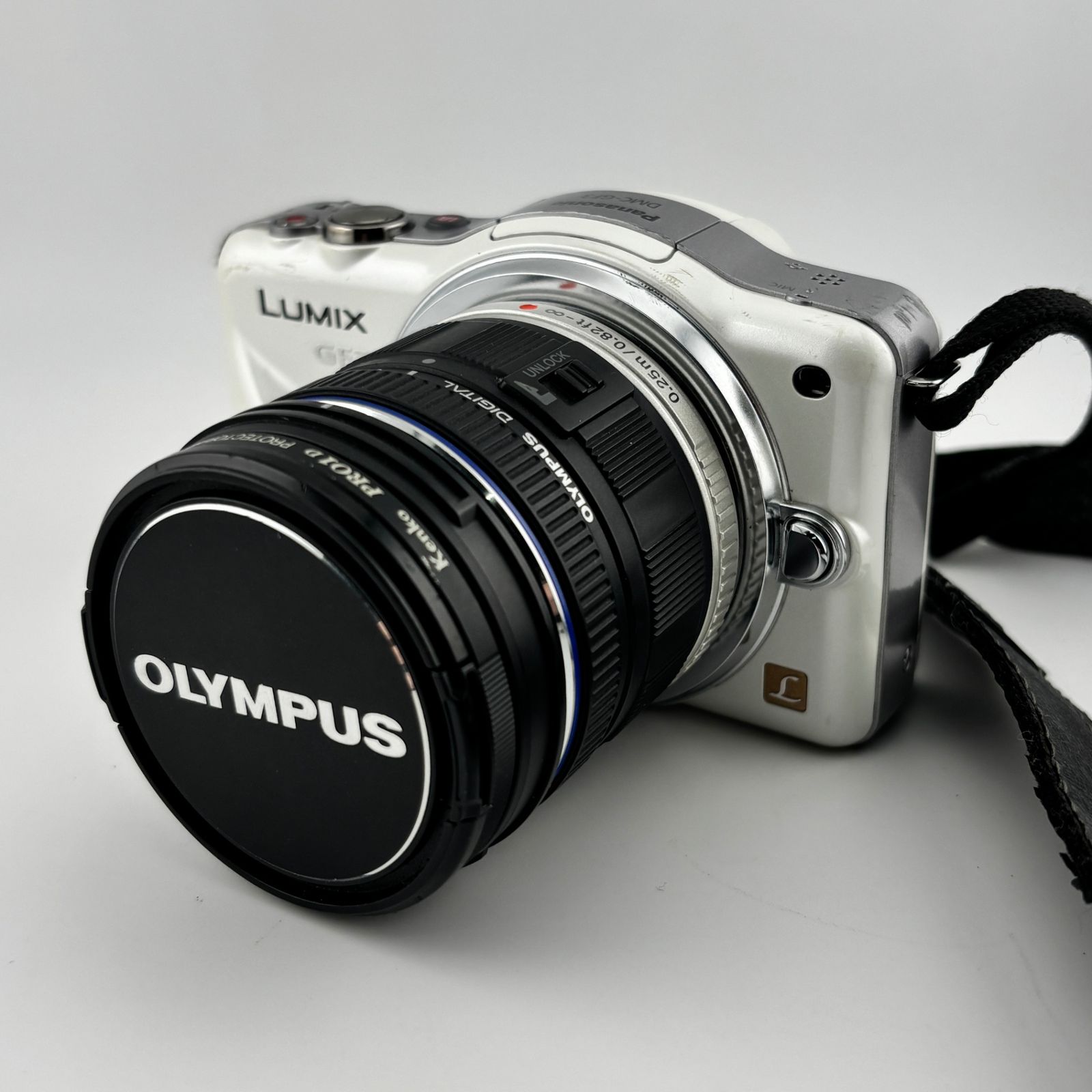 Panasonic パナソニック LUMIX GF 3 デジタル一眼カメラ ボディ レンズ オリンパス M ZUIKO DIGITAL ED 9 18 mm F 4 0 5 6 DMC