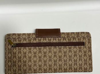  Fossil フォッシル カードケース レディース マディソン プリント タブ クラッチ ブラウン FO 304 カードケース 小物