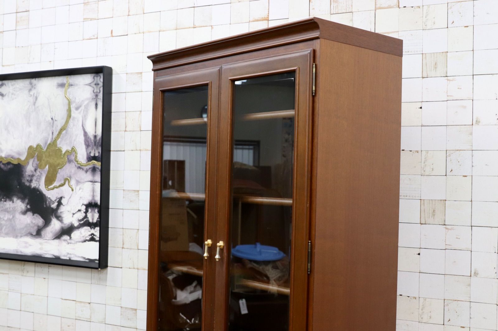 GMIH382○maruni / マルニ 地中海 キャビネット 飾り棚 カップボード