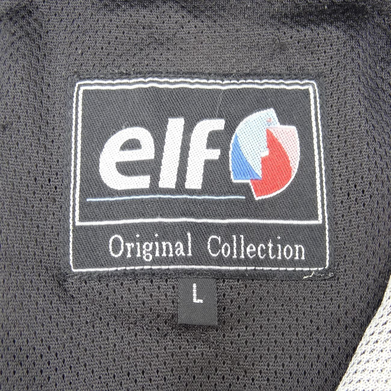 elf エルフ メッシュジャケット シルバー Lサイズ パット入り バイク