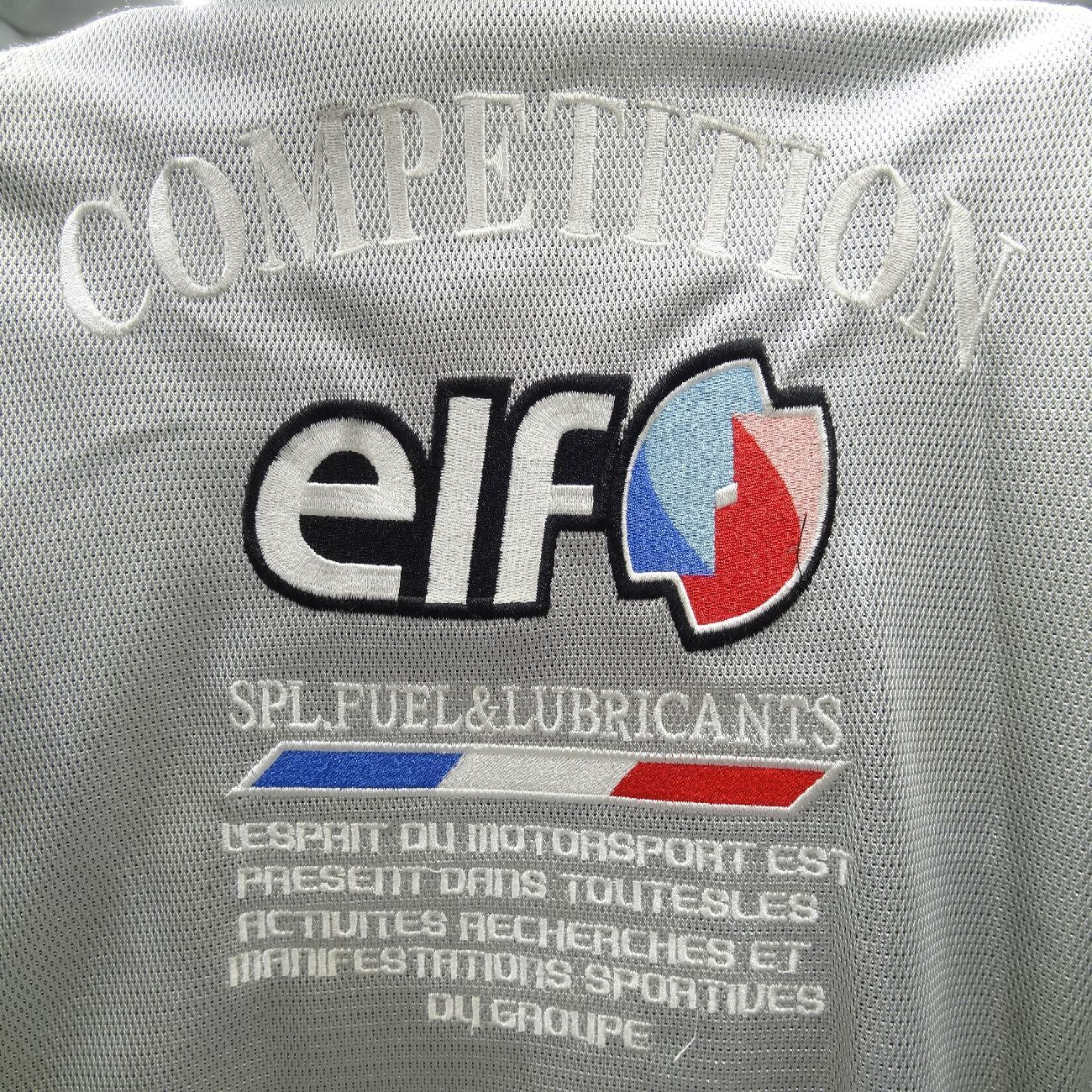 elf エルフ メッシュジャケット シルバー Lサイズ パット入り バイク