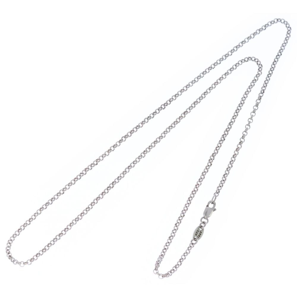 CHROME HEARTS クロムハーツ R 20 ロールチェーンネックレス inch オールド シルバー BCA 084