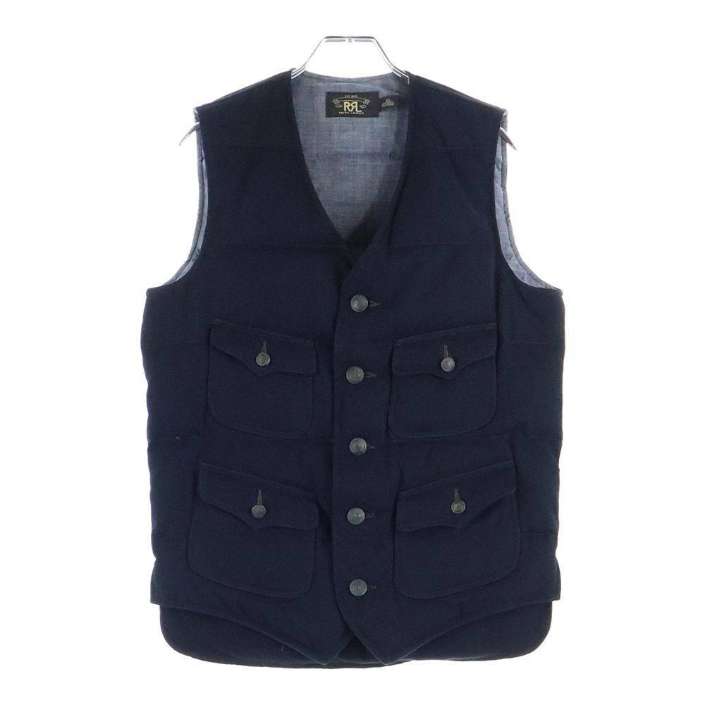 RRL ダブルアールエル コットン ウール ダウンベスト ブラック