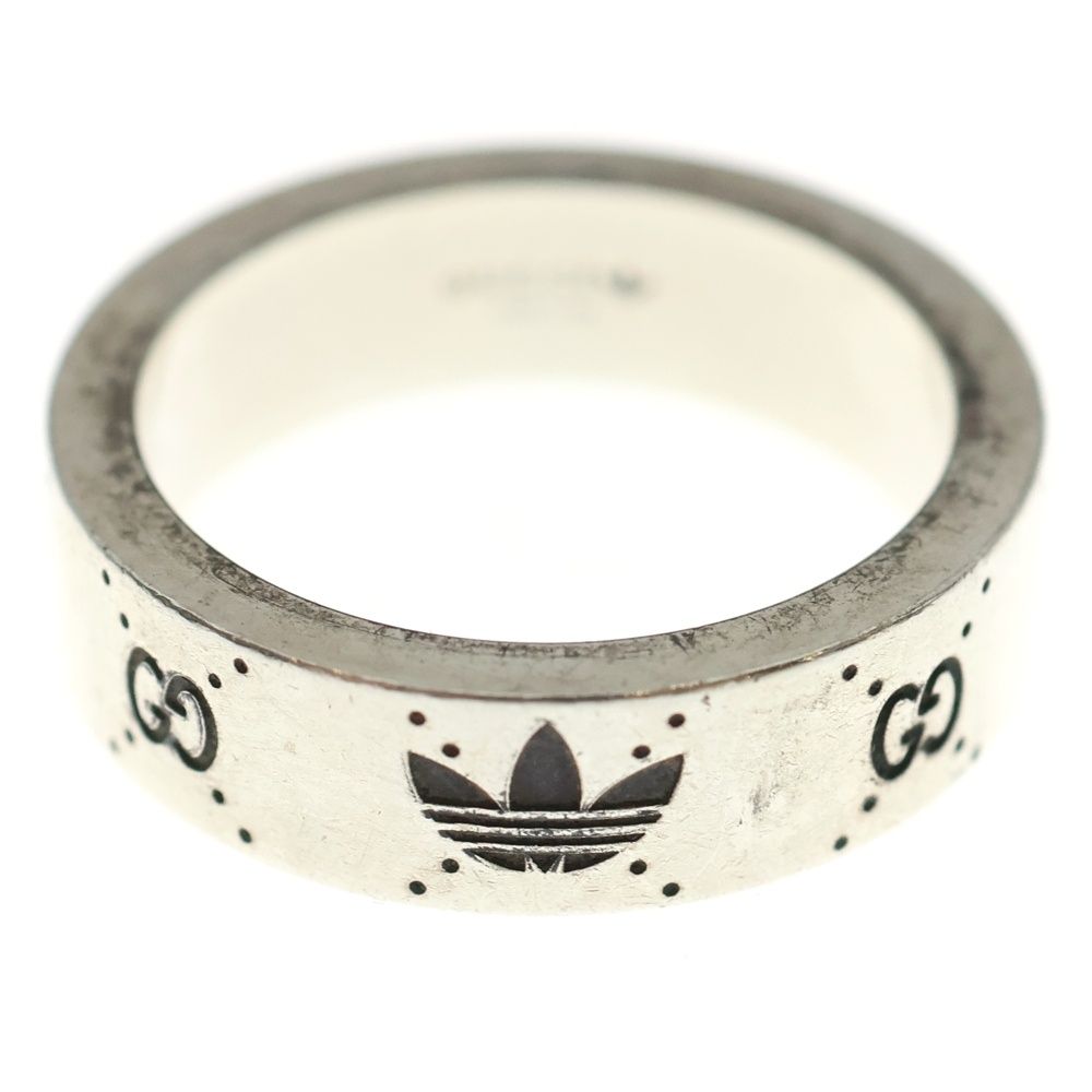 GUCCI (グッチ) ×アディダス GG LOGO GGロゴ リング 指輪 シルバー