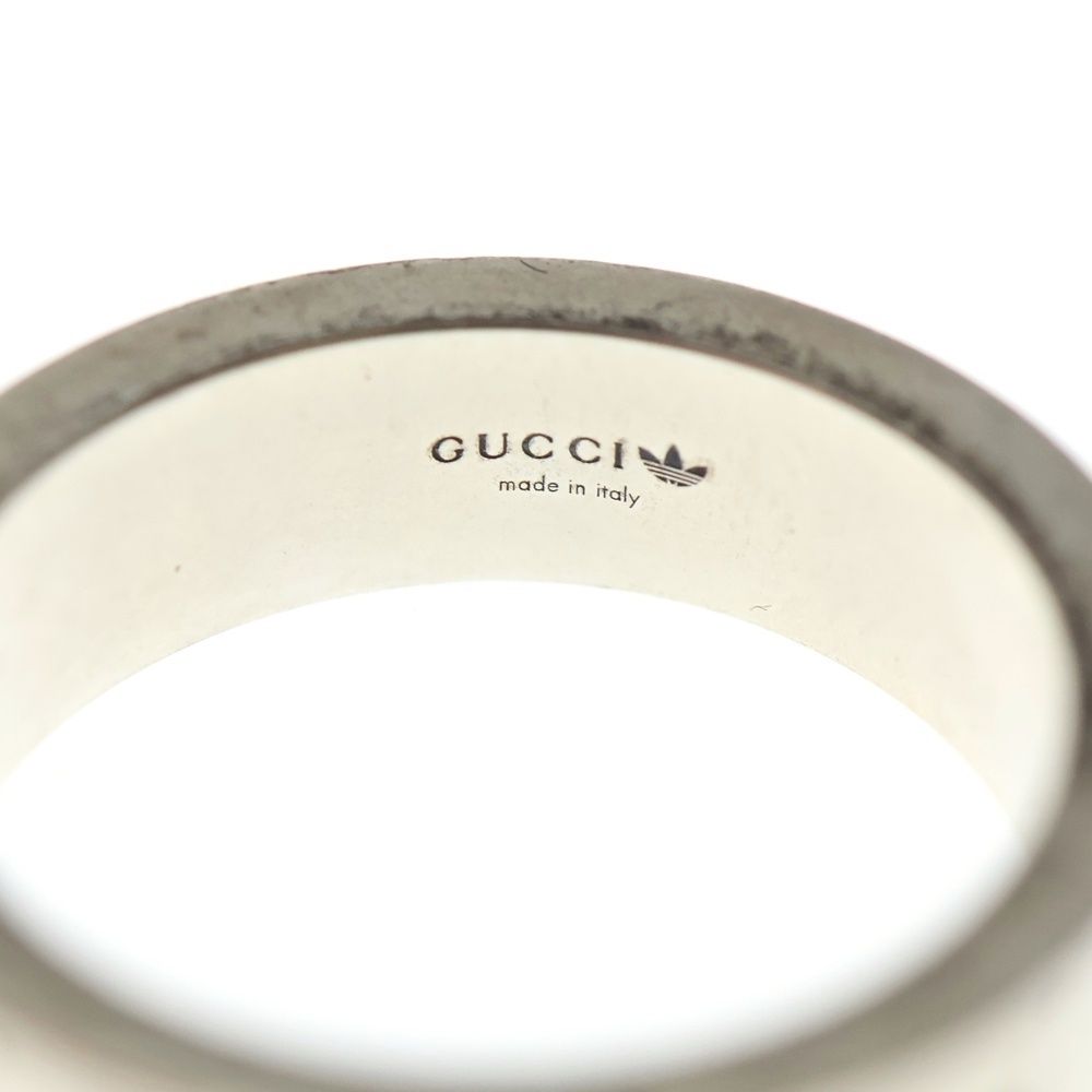 GUCCI (グッチ) ×アディダス GG LOGO GGロゴ リング 指輪 シルバー