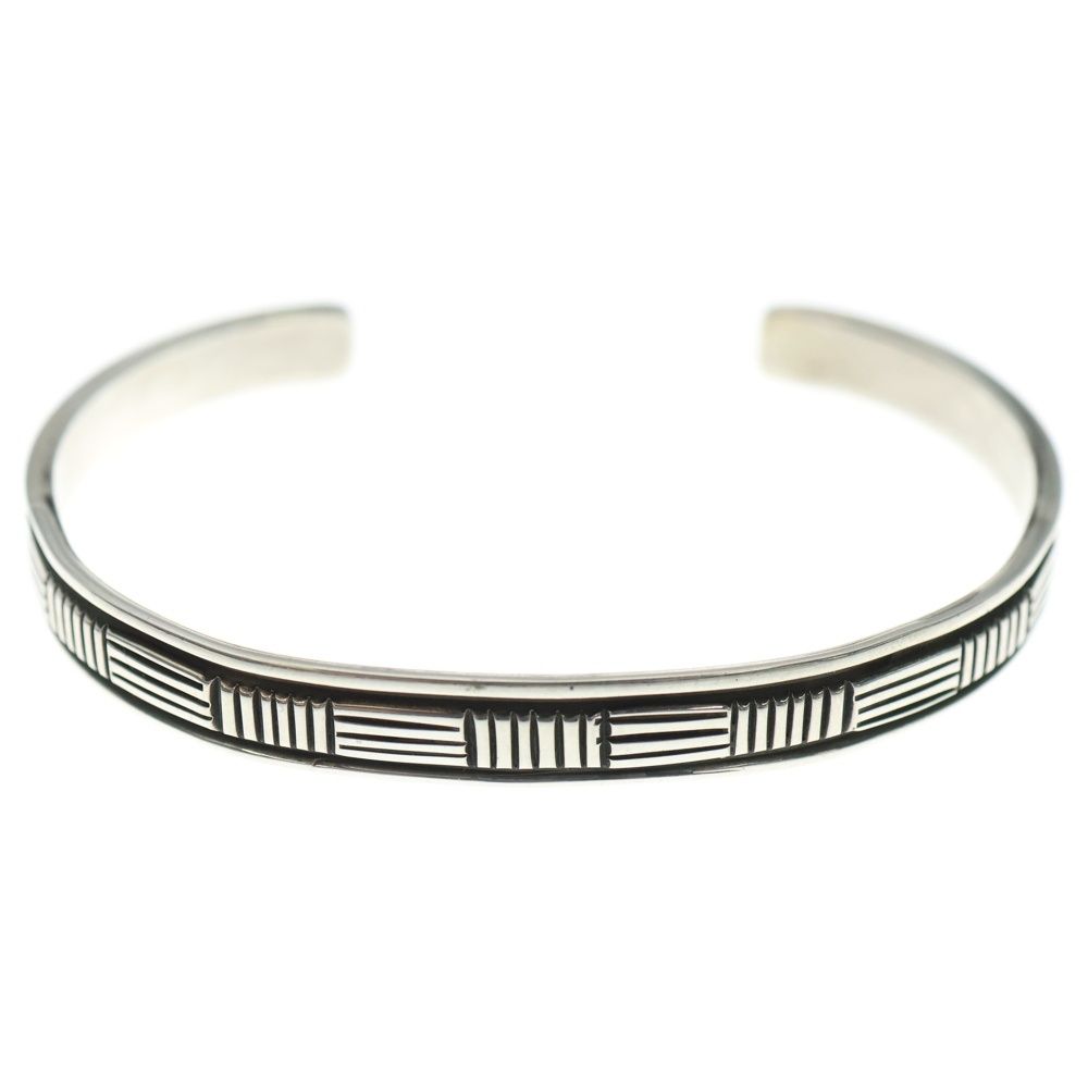 ブルースモーガン Bruce Morgan シルバーバングル ナバホ スタンプ INDIAN JEWELRY (インディアンジュエリー) ナバホ族Bruce Morgan