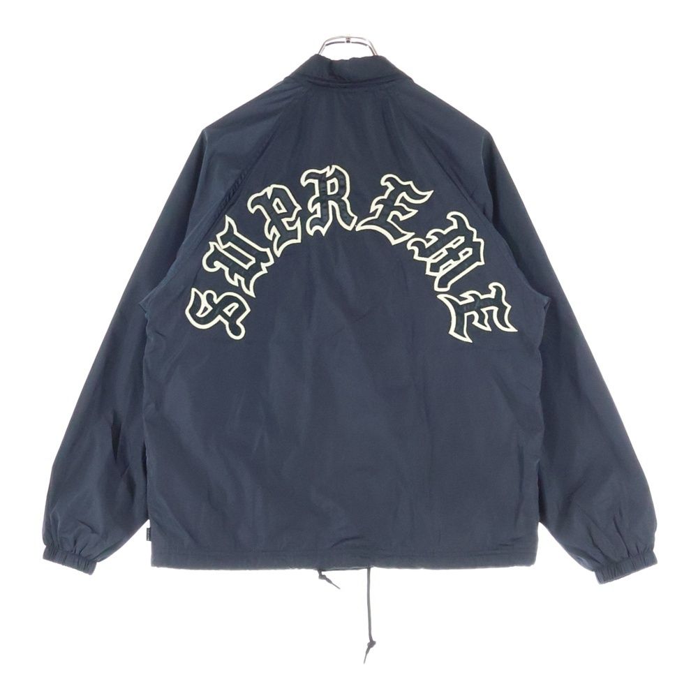 SUPREME シュプリーム 25 AW Old English Arc Coaches Jacket オールドイングリッシュアーチロゴナイロンコーチジャケット ブラック