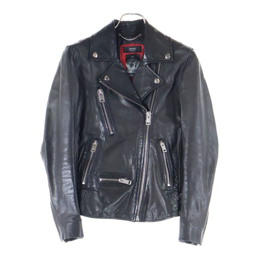 DIESEL (ディーゼル) ラムレザー ダブルライダースジャケット