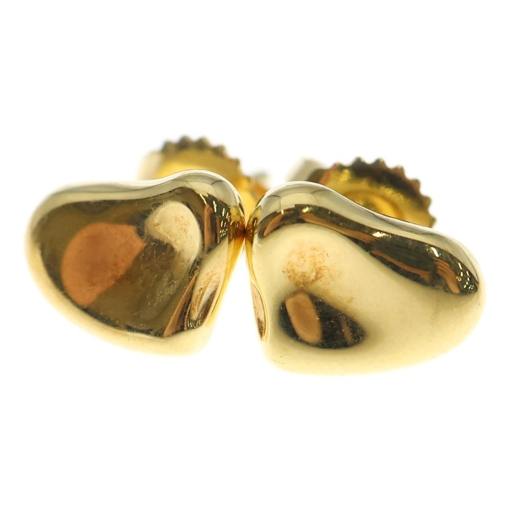 TIFFANY Co ティファニー フルハート ピアス イエローゴールド K 18 YG 両耳