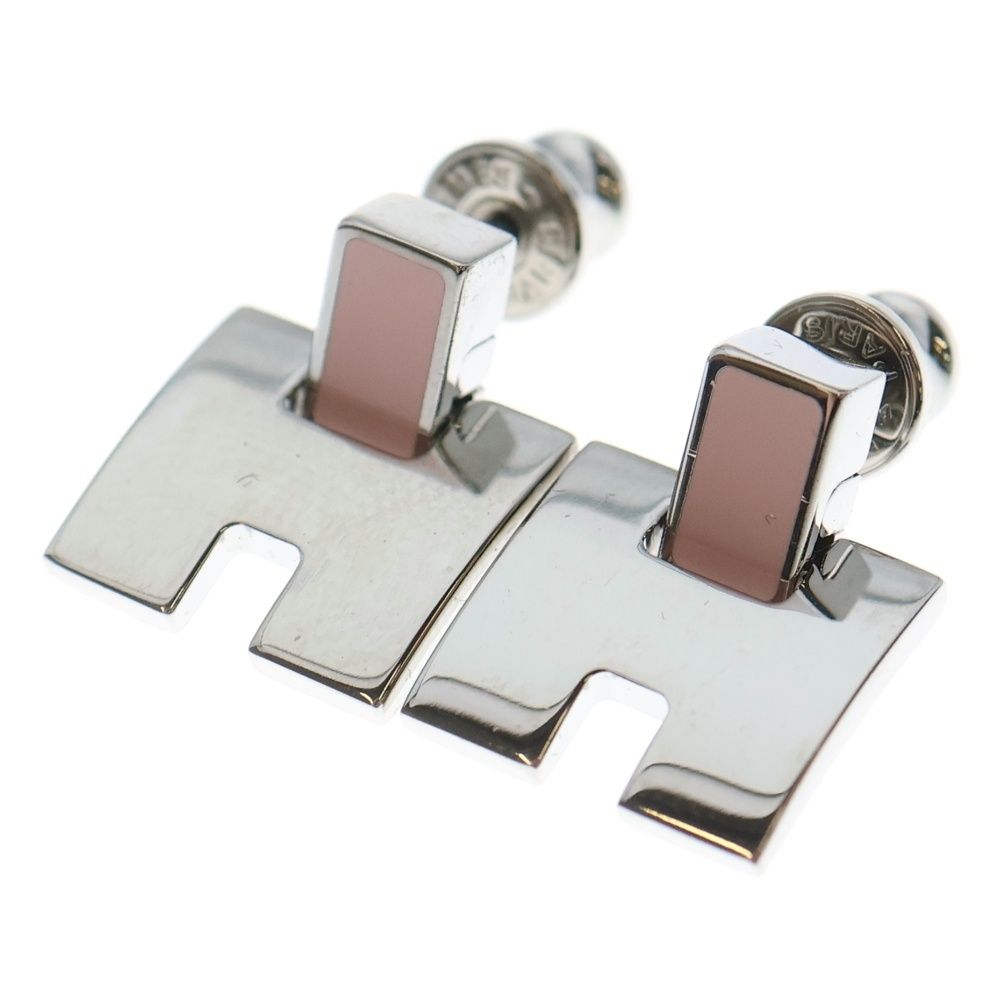 HERMES (エルメス) アイリーン ピアス GP×ピンク シルバー - メルカリ