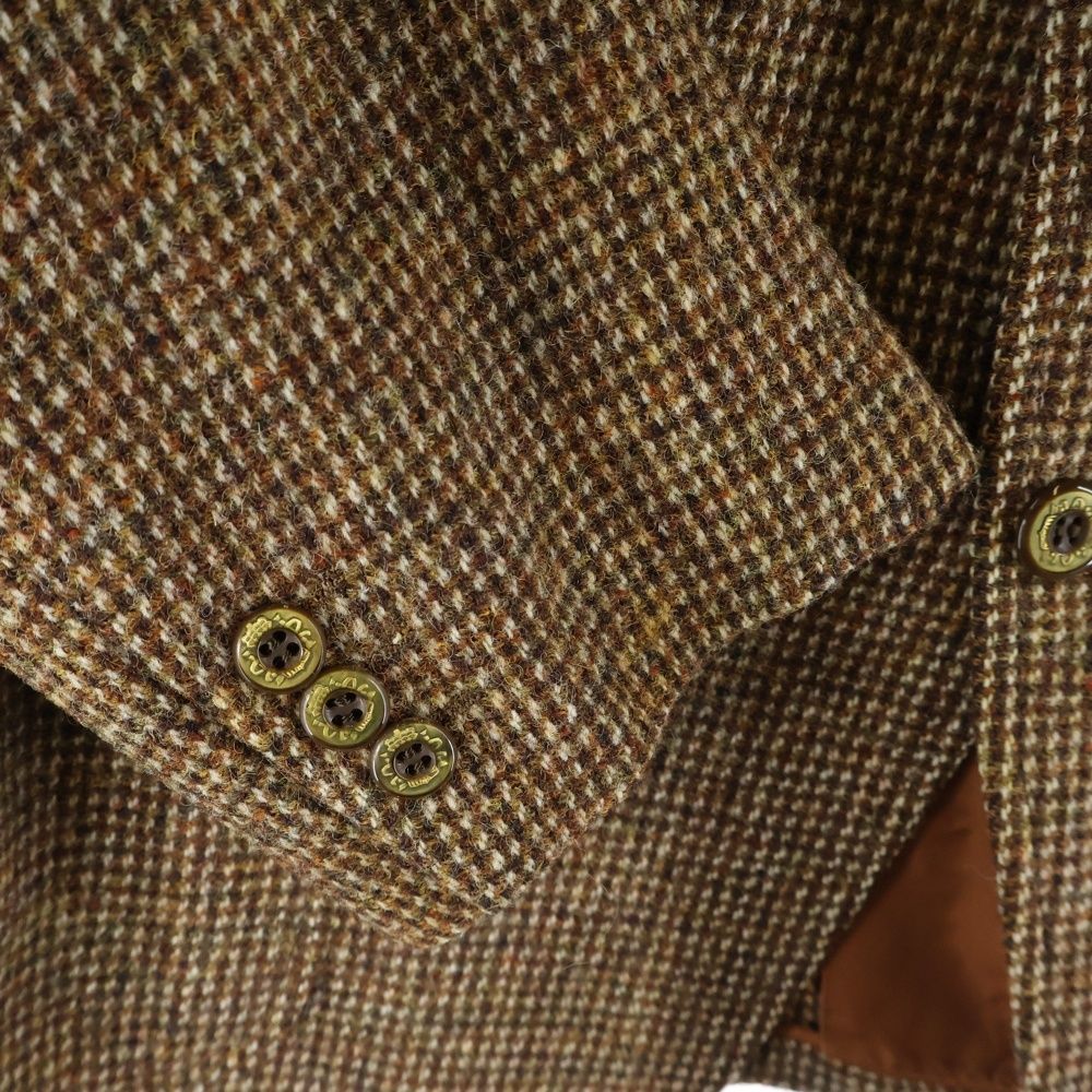 Harris Tweed (ハリスツイード) チェック柄 2Bウールテーラード