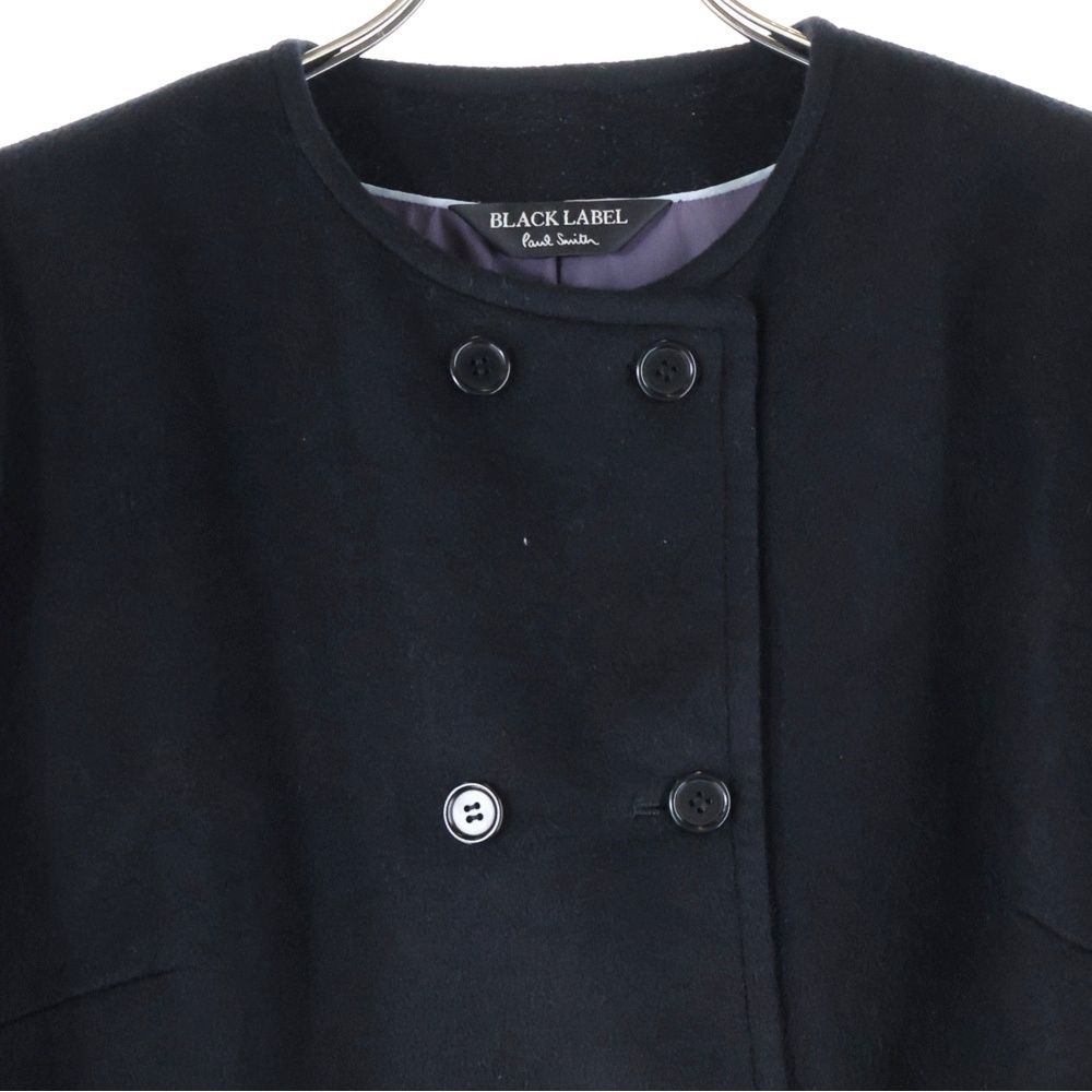 Paul Smith (ポールスミス) ノーカラー ウール ダブルロングコート