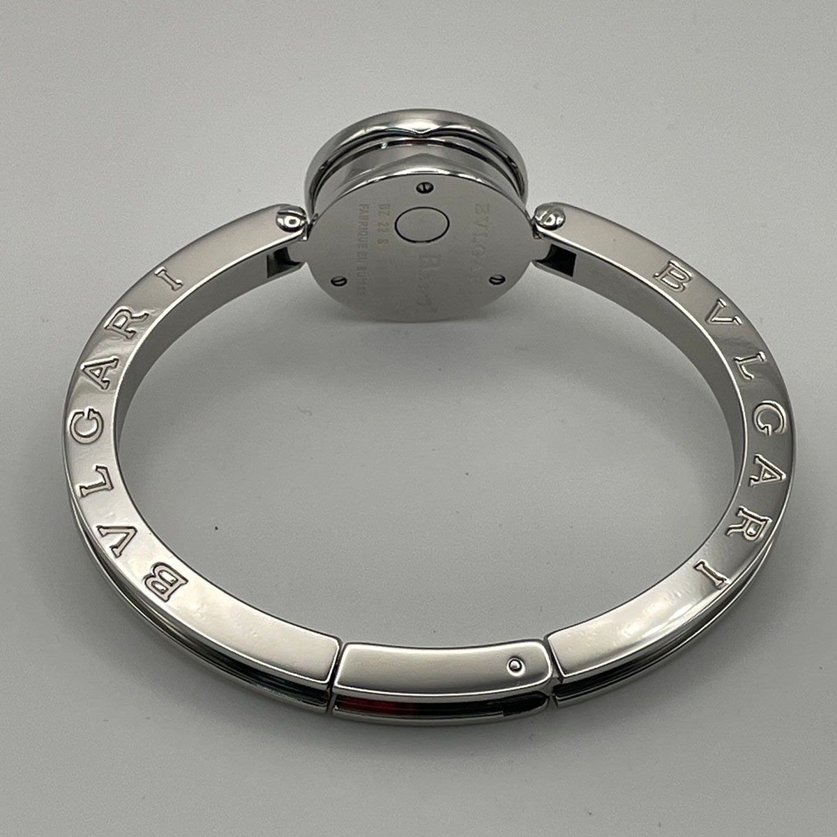 BVLGARI ブルガリ B-ZERO1 バングルウォッチ ダイヤベゼル ホワイト