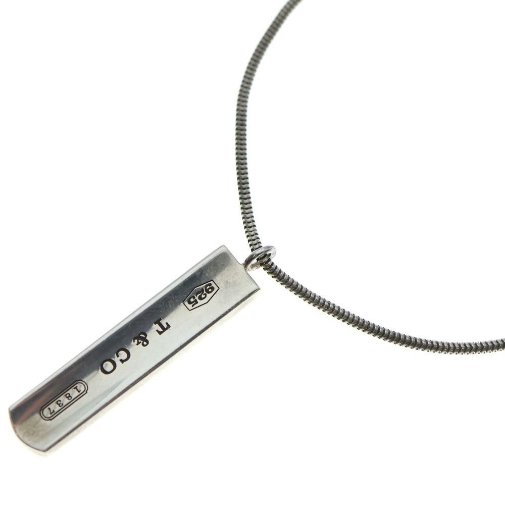 ◇ティファニー◇ 1837 バー プレート ネックレス 925 スネークチェーン TIFFANY & Co. (ティファニー) 1837 ナロー バー ネックレス