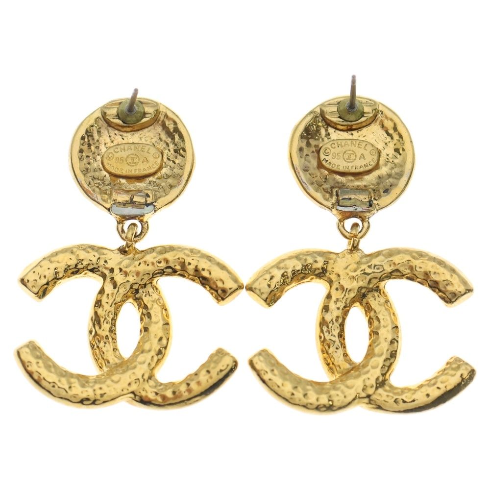 CHANEL (シャネル) ヴィンテージ ココマーク ピアス ゴールド - メルカリ