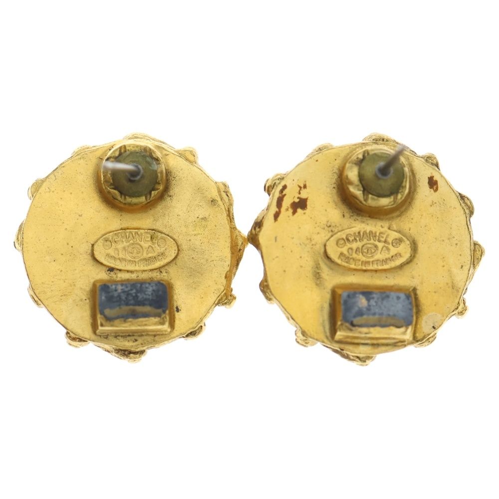 CHANEL (シャネル) ヴィンテージ ココマーク パール ピアス ゴールド