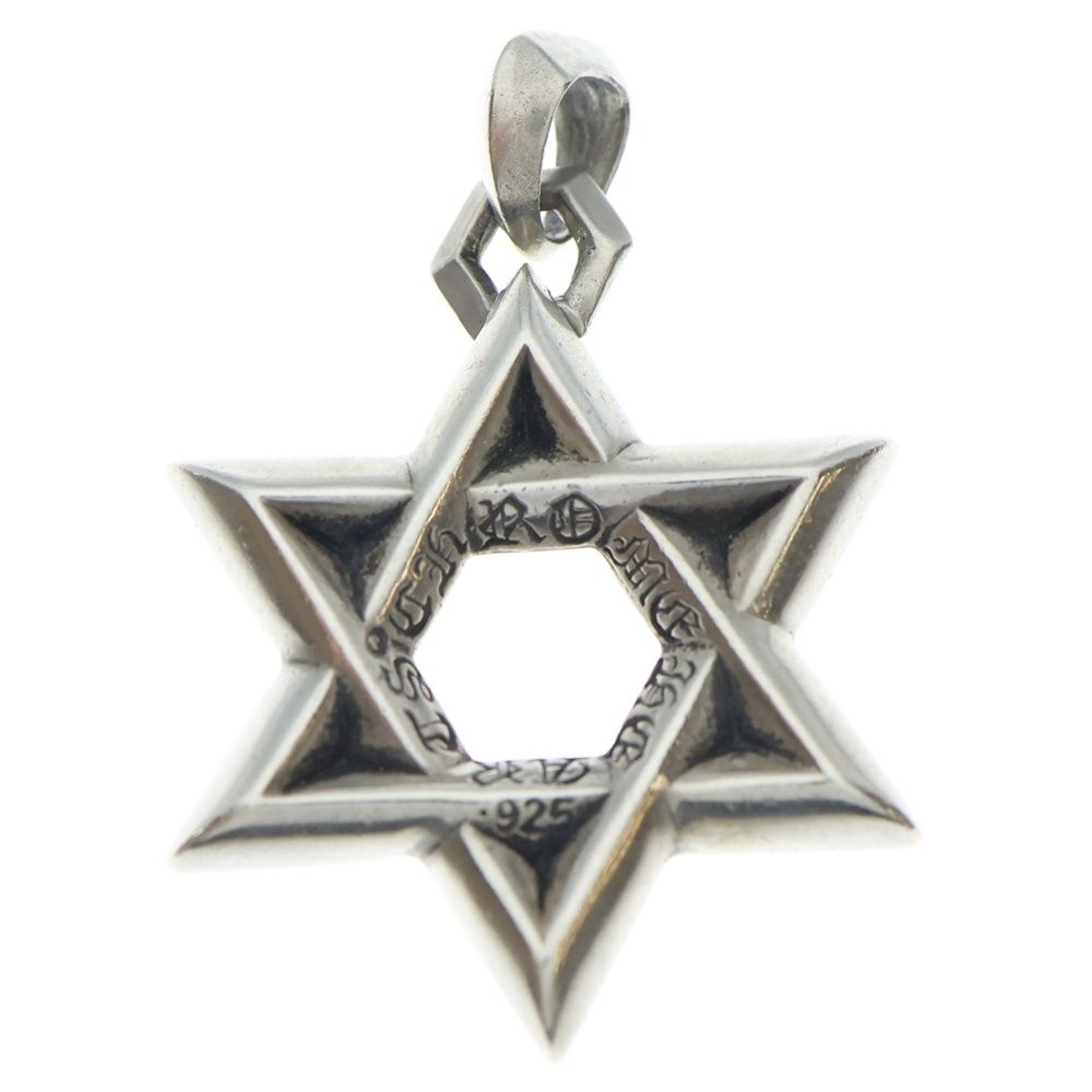 CHROME HEARTS クロムハーツ STAR OF DAVID PENDANT LG ラージ スターオブダビデ ペンダントトップ シルバー BCA 317