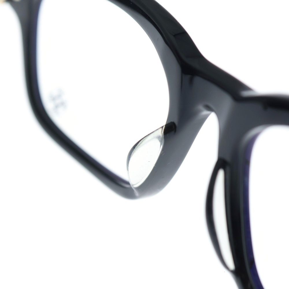  CHROME HEARTS クロムハーツ VAGILANTE CHプラステンプル ウェリントン サングラス メガネ ブラック ゴールド その他 メンズ