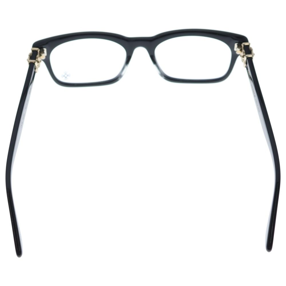 CHROME HEARTS クロムハーツ VAGILANTE CHプラステンプル ウェリントン サングラス メガネ ブラック ゴールド