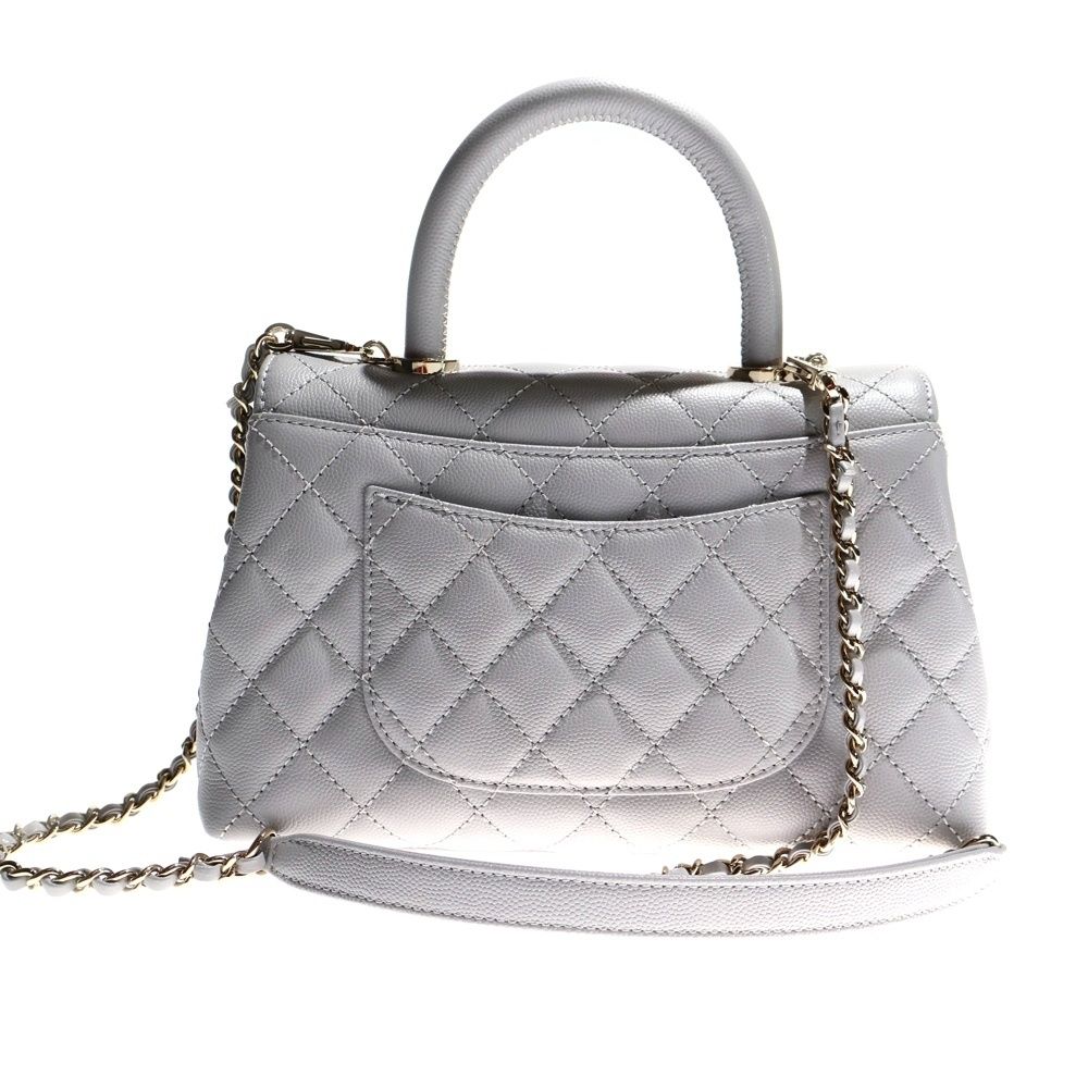 CHANEL (シャネル) ココハンドル24 XS キャビアスキン 2WAY レザー