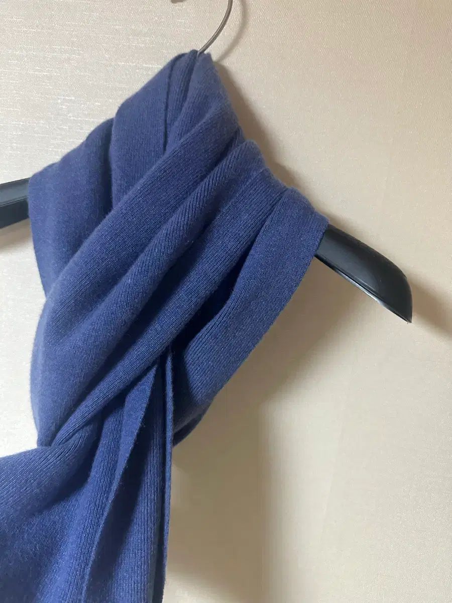 ブランド TSE カシミア100 マフラー ディープミュートブルー