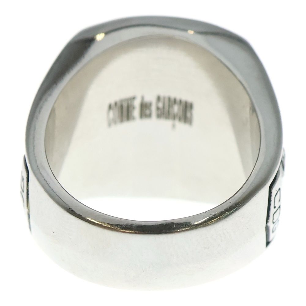 COMME des GARCONS コムデギャルソン CHAMPION RING ロゴデザイン チャンピオン リング 指輪 ブラック シルバー
