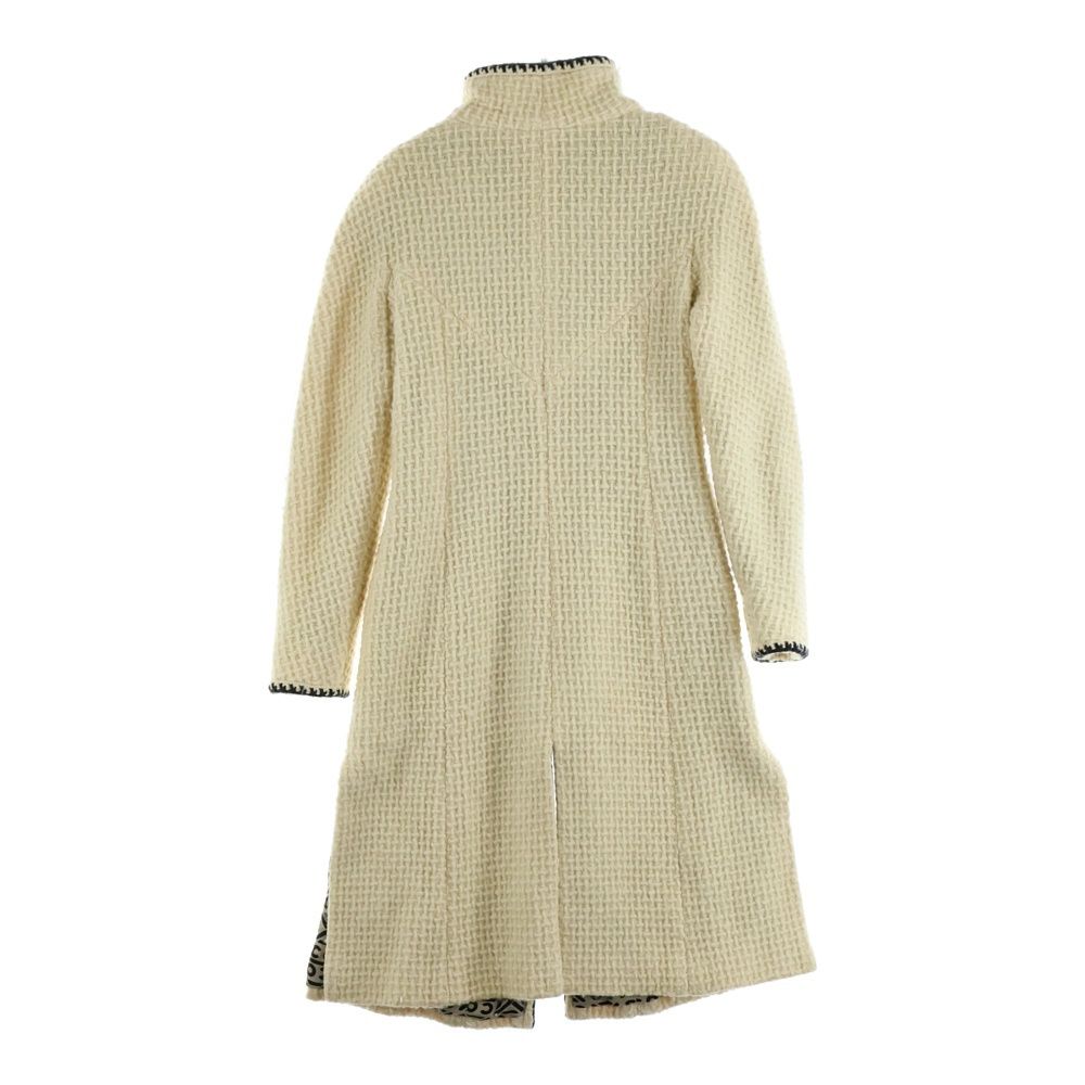 CHANEL シャネル 裏地総柄 ケーブル編みロングコート ベージュ CHANEL