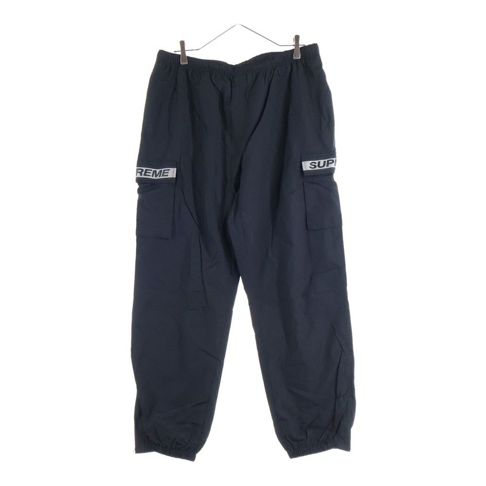 SUPREME シュプリーム 18 SS Reflective Taping Cargo Pants リフレクティブ テーピング ナイロン カーゴパンツ ブラック
