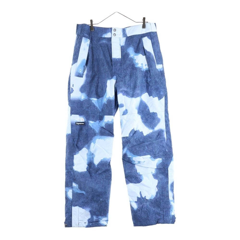 SUPREME シュプリーム 21 AW THE NORTH FACE Bleached Denim Print Mountain Pant ノースフェイス ブリーチ総柄プリント マウンテンパンツ ブルー