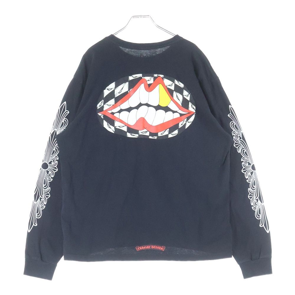 CHROME HEARTS クロムハーツ MATTY BOY 99 EYES CHOMPER LS バックプリント 長袖Tシャツ カットソー ブラック