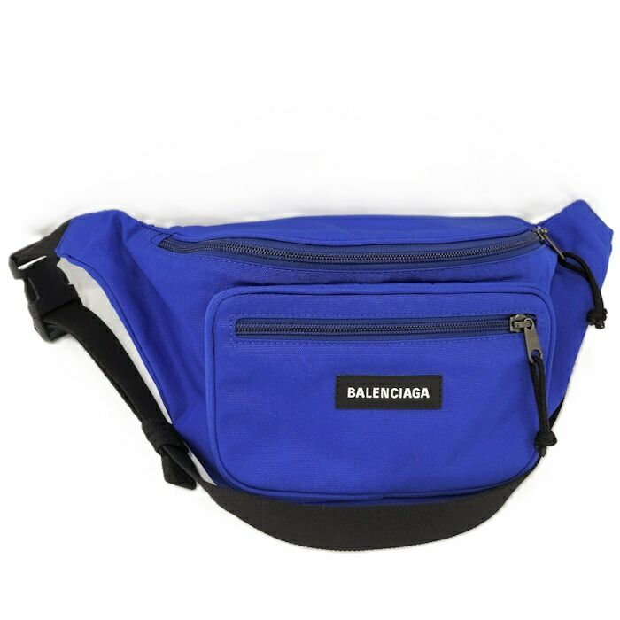 BALENCIAGA エクスプローラー ボディバッグ ナイロン ブルー 482389