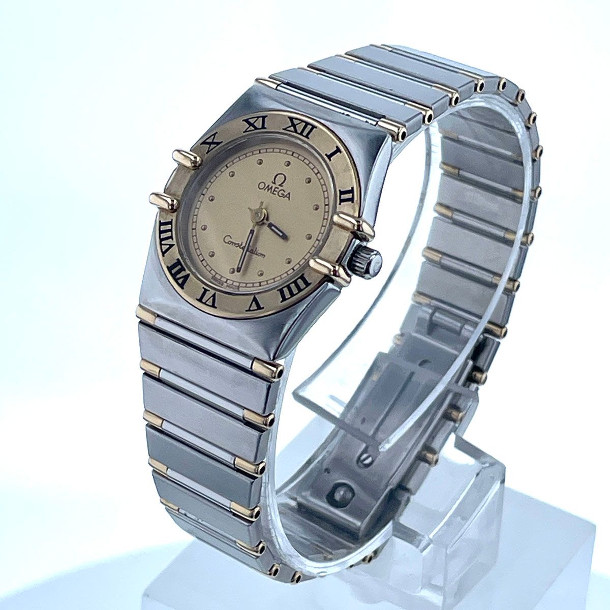OMEGA オメガ コンステレーション 18 K SS 23ｍｍ ゴールド 腕時計 1370 10 ステンレススチール シルバー レディース