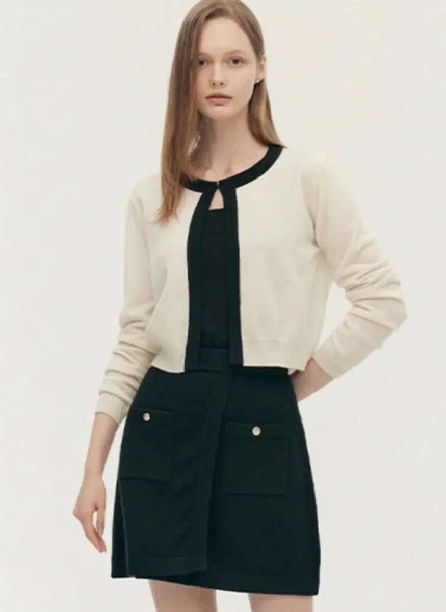 シエsie シェル ニット ラップ ミニスカート ブラック S