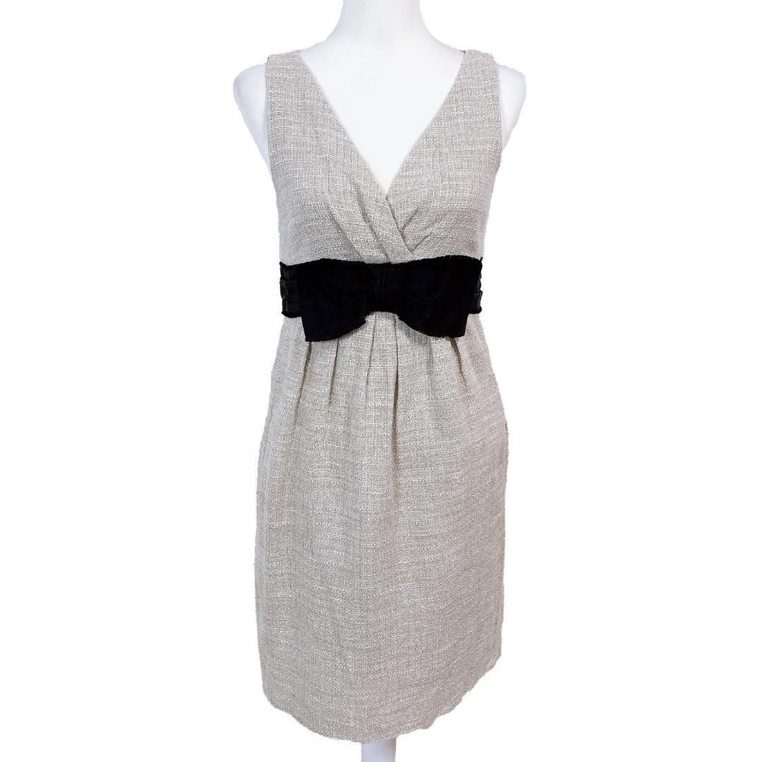 モスキーノ Vネックノースリーブワンピース