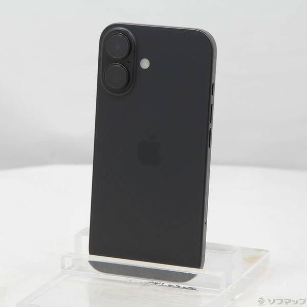 中古品〕 iPhone16 128GB ブラック MYDQ3J／A SIMフリー【269】 APPLE