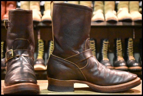 8? SPIRAL別注 CLINCH クリンチ エンジニア スパイラル別注 ブラウン 茶 ブーツ BRASS ブラス FL 421