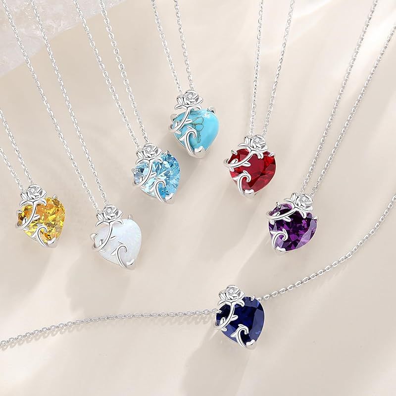 新品】 [AGVANA] ネックレス レディース 12ヵ月 誕生石「花盛りの爛漫