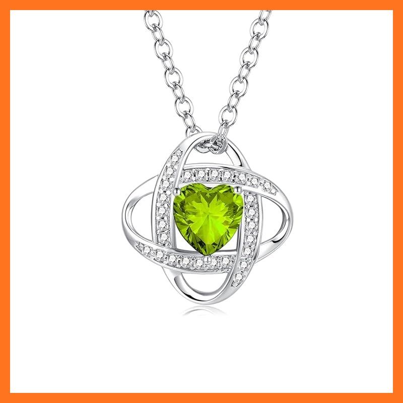 AGVANA ネックレス レディース ペリドット 誕生石 シルバー S 925 ホワイトデー お返し ギフト 女性 ジュエリー プレゼント ラッピング用品付