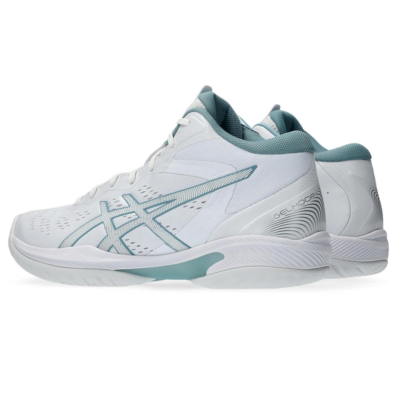アシックス バスケットボールシューズ GELHOOP V 16 ユニセックス ホワイト ライトスティール 28 0 105 cm 2 E