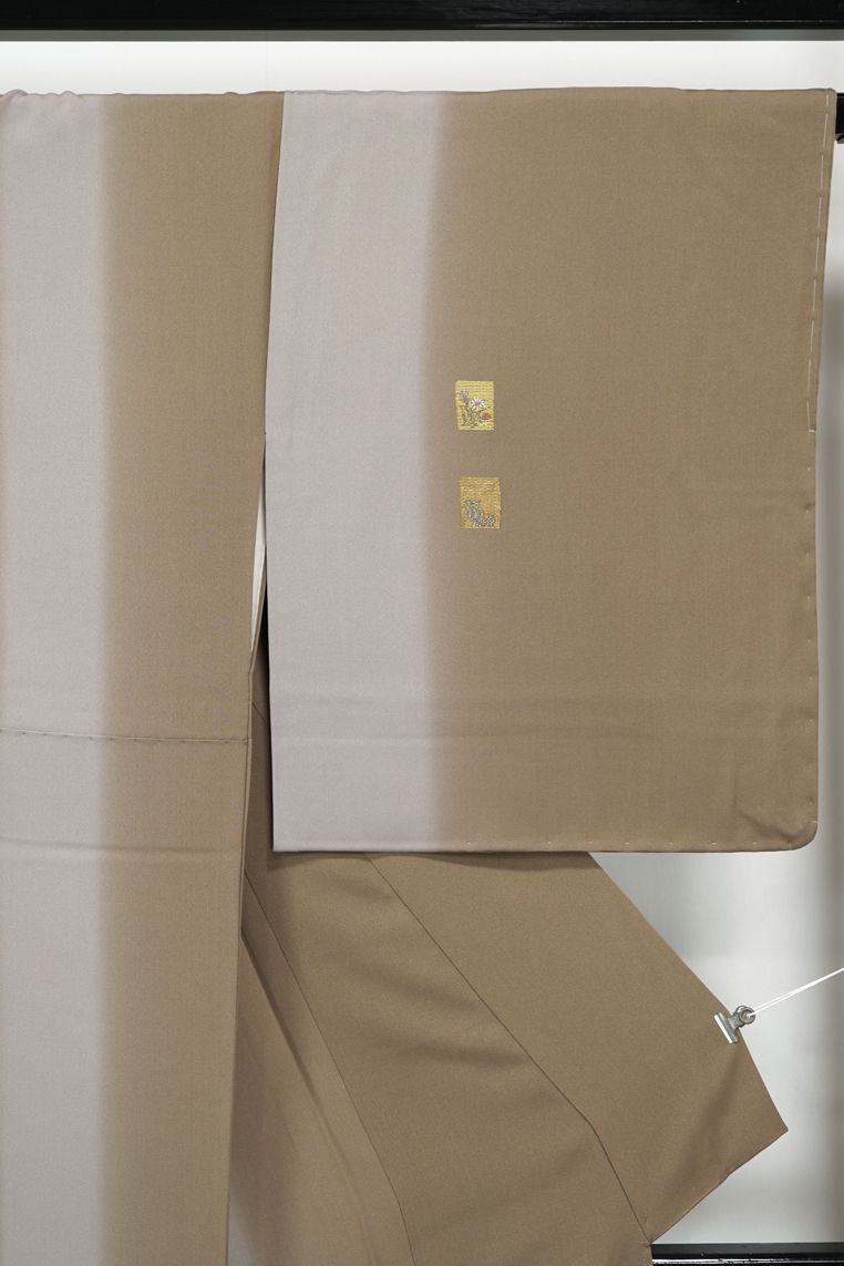 リサイクル 訪問着 ♥品 仕付け糸付き 刺繍 うさぎ 金糸 ぼかし染め 丈162 裄69 正絹 _ フォーマル 礼装 セミフォーマル お呼ばれ 入学式 卒業式 お正月 お茶会 春 秋 冬 付け下げ 附下 仕立て上がり hm 2825 dr