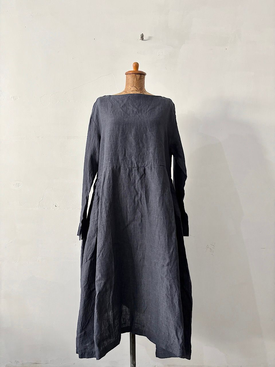 インディゴ リネン ワンピース サイズ2