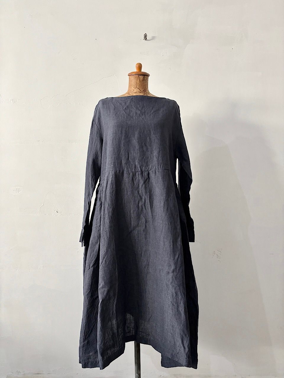 インディゴ リネン ワンピース サイズ2