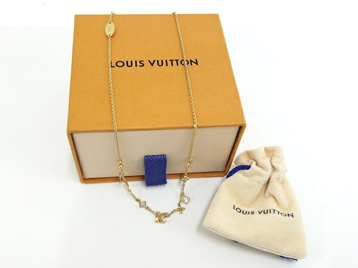 LOUIS VUITTON LV インザスカイ ネックレス ラインストーン メッキ