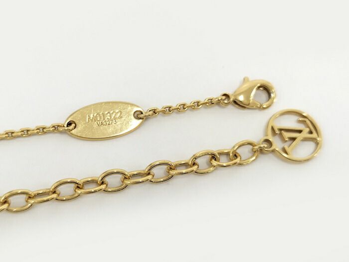 LOUIS VUITTON LV インザスカイ ネックレス ラインストーン メッキ 