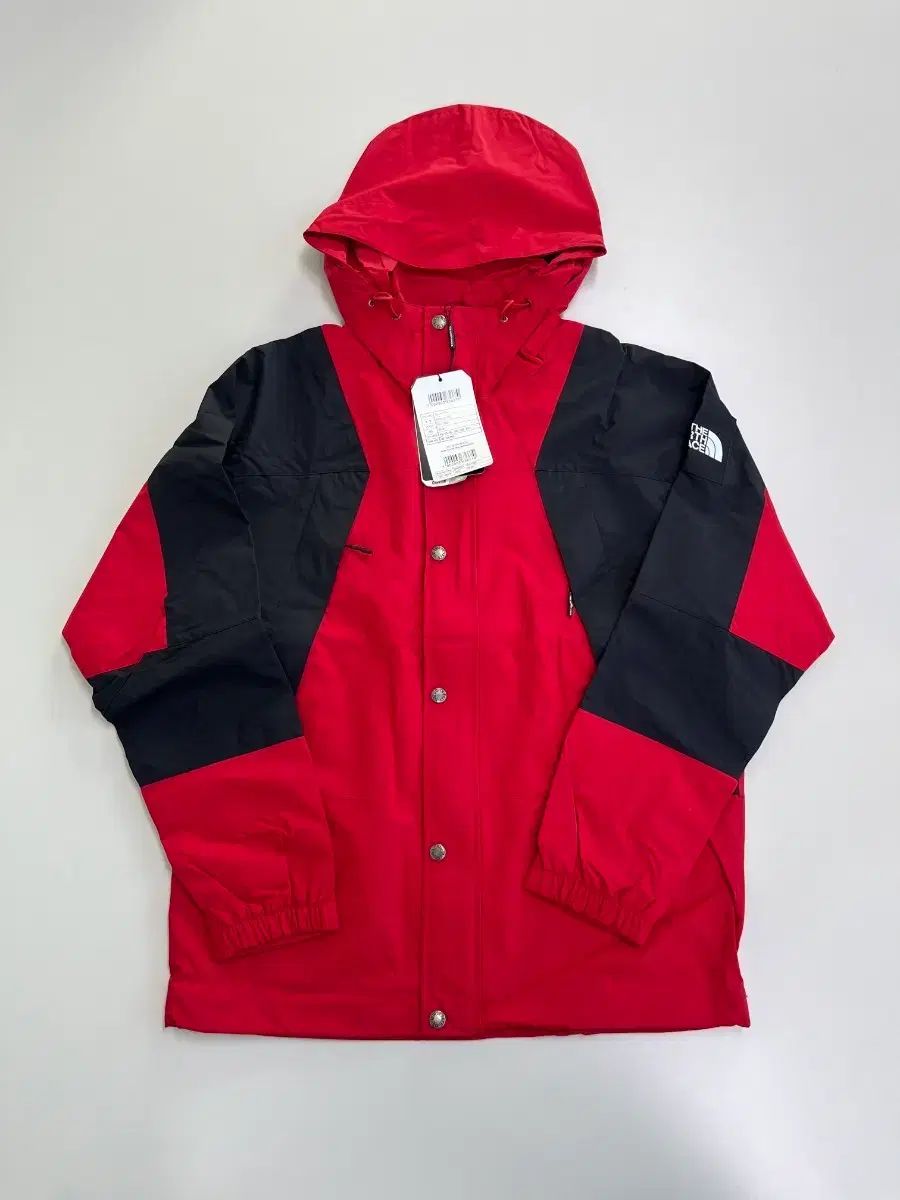 THE NORTH FACE ザノースフェイス レッド ブラック ウィンドブレーカー ジャケット