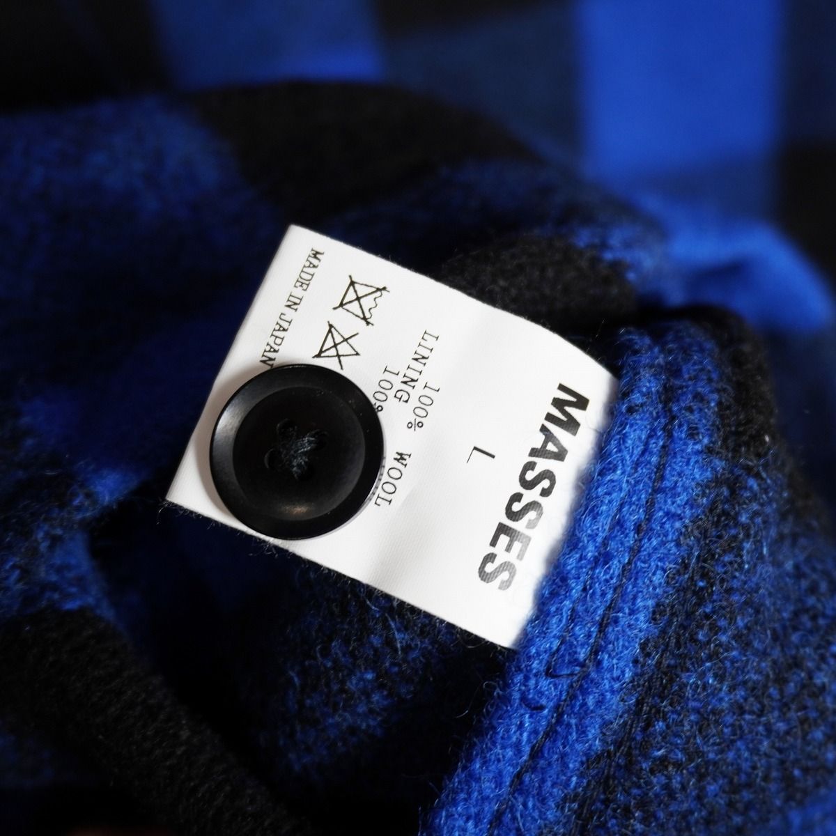 ポークチョップ×マシス　ウールジャケットP ブルー　定価59950円 ポークチョップ×マシス ウールジャケットP ブルー 定価59950円