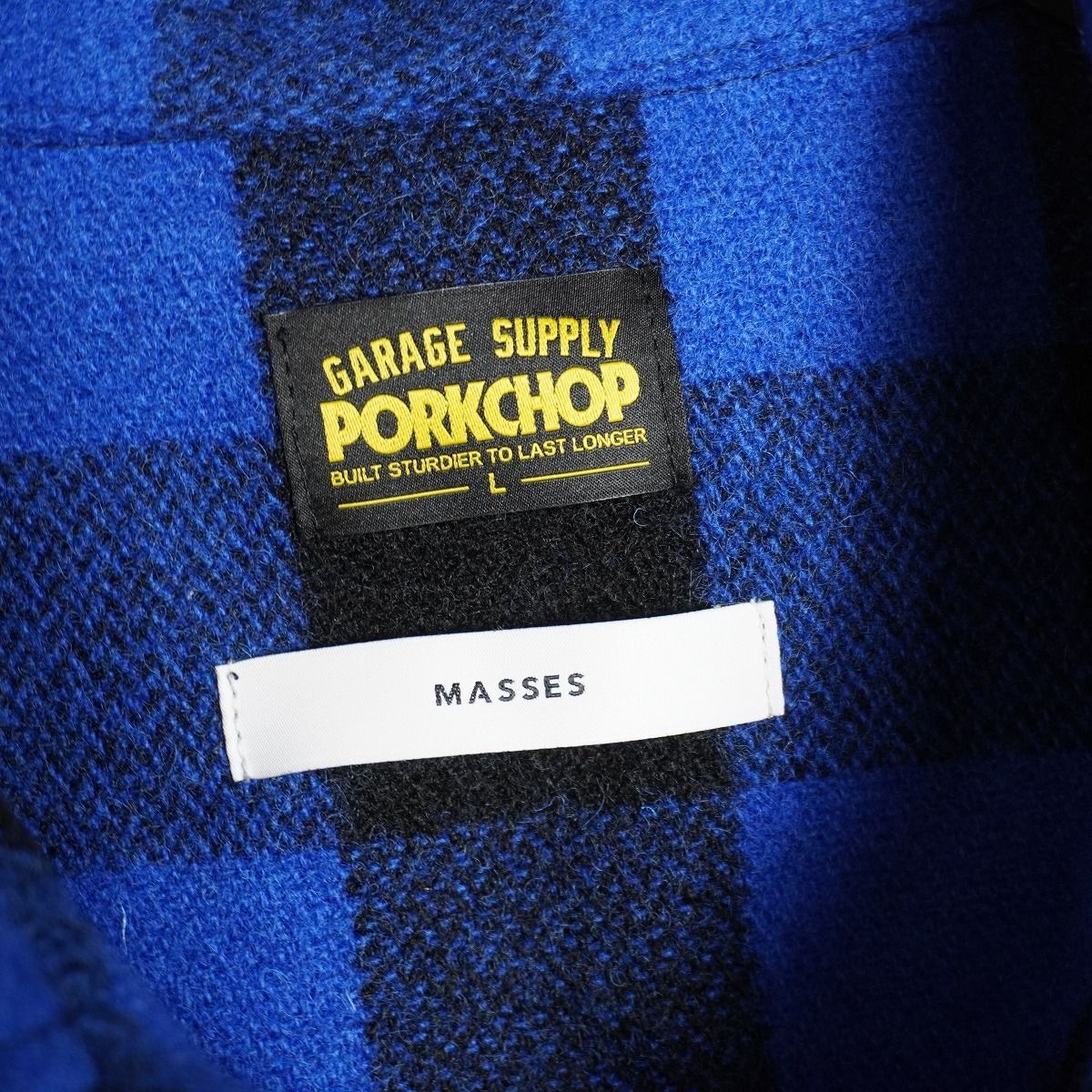 美品 24AW MASSES マシス × PORK CHOP ポークチョップ WOOL JACKET